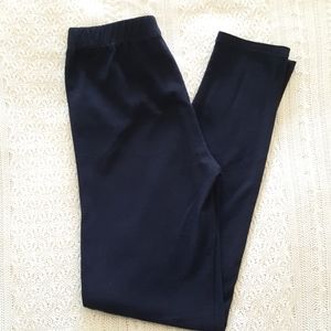 Gap Girls Size Small 6/7 Navy Blue Cotton Leggings Pants